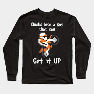 Get it up Excite Bike Orange Long Sleeve T-Shirt